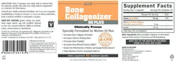 Label for Bone Collagenizer 50 Plus