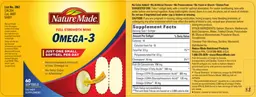 Label for Full Strength Mini Omega-3