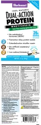 Label for 100% Natural Dual-Action Protein Natural French Vanilla