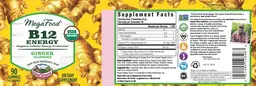 Label for B12 Energy Ginger