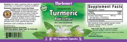 Label for Standardized Turmeric Root Extract