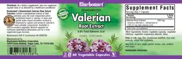Label for Standardized Valerian Root Extract