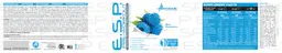 Label for E.S.P. Pre-Workout Blue Raspberry