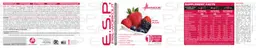 Label for E.S.P. Pre-Workout Fruit Punch