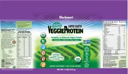 Label for Organic VeggieProtein Natural Original Flavor