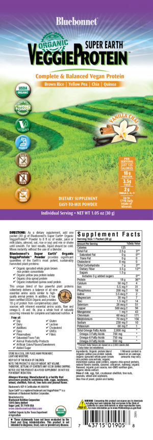 Organic VeggieProtein Vanilla Chai