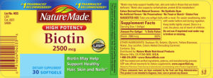 High Potency Biotin 2500 mcg