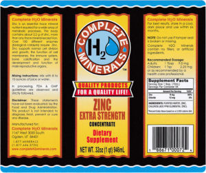 Zinc Extra Strength Concentrate