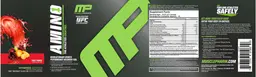 Label for Amino 1 Fruit Punch
