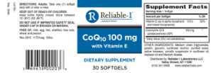 CoQ10 100 mg with Vitamin E