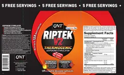 Label for Riptek V2 Thermogenic