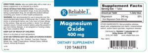Magnesium Oxide 400 mg
