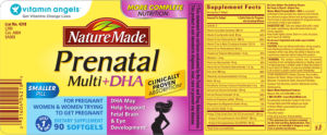 Label for Prenatal Multi + DHA
