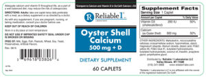 Oyster Shell Calcium 500 mg + D