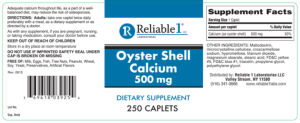 Oyster Shell Calcium 500 mg