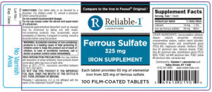 Ferrous Sulfate 325 mg