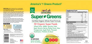 Super Greens Delicious Apple Banana Flav