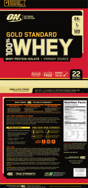 Gold Standard 100% Whey Vanilla Ice Crea