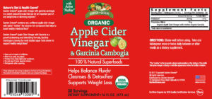 Organic Apple Cider Vinegar & Garcinia C