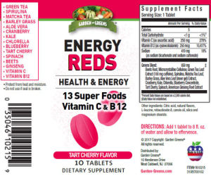Energy Reds Tart Cherry Flavor