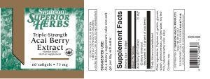 Triple-Strength Acai Berry Extract 75 mg
