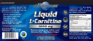 Liquid L-Carnitine 1000 mg Fruit Punch F