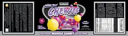 Label for Glutamine "Micros" Chewies Insane Berry Blend