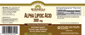 Alpha Lipoic Acid 300 mg