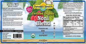 Certified Organic Noni Blend Natural Ras