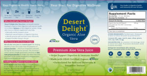 Desert Delight Organic Aloe Vera