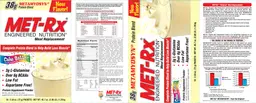 Label for MET-Rx Meal Replacement Cake Batter
