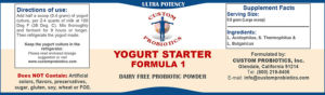 Yogurt Starter Formula 1