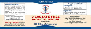 D-Lactate Free Probiotic Powder