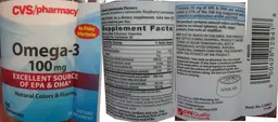 Label for Omega-3 100 mg