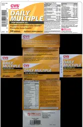 Label for Daily Multiple For Women 50+