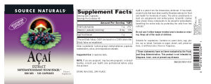 Acai Extract 500 mg
