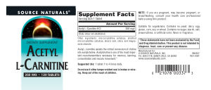 Acetyl L-Carnitine 250 mg