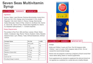 Multivitamin Syrup Orange Flavour Liquid