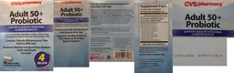 Label for Adult 50+ Probiotic