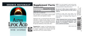 Alpha Lipoic Acid 100 mg