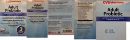 Label for Adult Probiotic