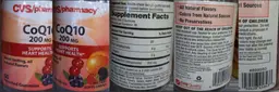 Label for CoQ10 200 mg
