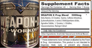 Weapon-X Pre-Workout Extreme