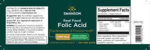 Real Food Folic Acid 1,000 mcg