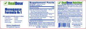 Menopause Formula No 1