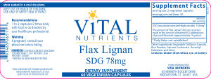 Flax Lignan SDG 78 mg
