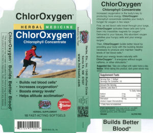 ChlorOxygen Chlorophyll Concentrate Soft