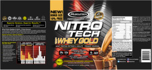 NITRO TECH 100% Whey Gold Chocolate Cara