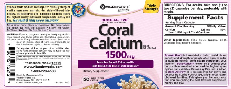 Bone-Active Coral Calcium 1500 mg