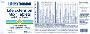 Life Extension Mix Tablets with Extra Ni